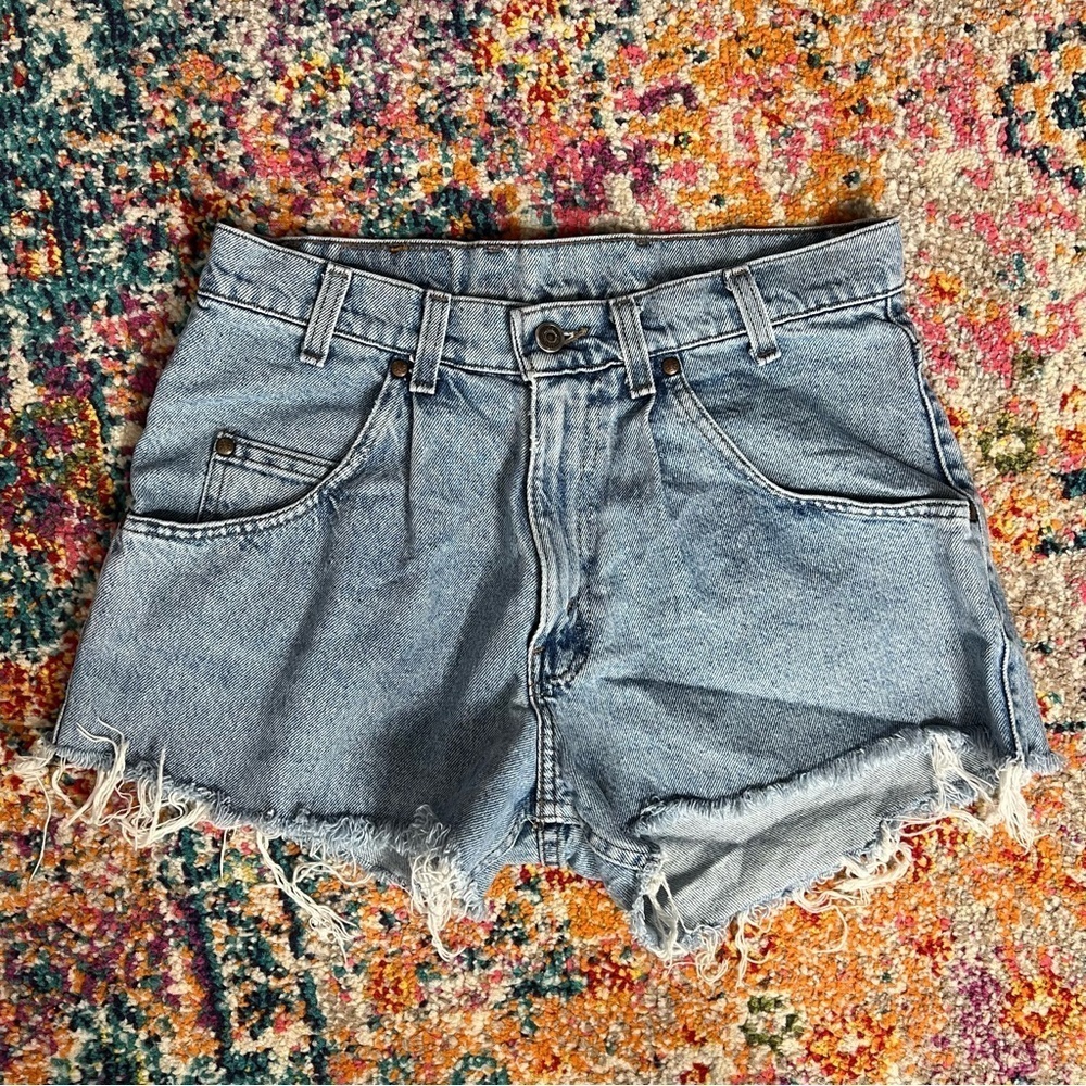 Vintage‎ Silver Tab Levi’s Cutoff Jean Shorts - Picture 2 of 16